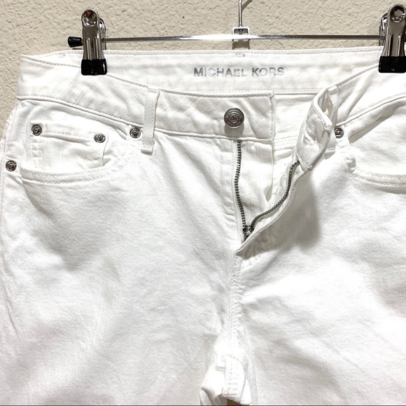 Michael Kors White Pockets Bootcut Jeans - Picture 6 of 16